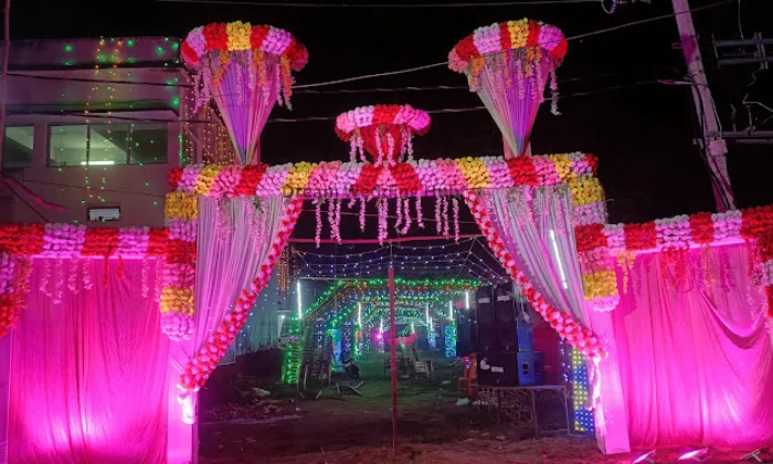 Vishnu Light tent house And Phool Decoration